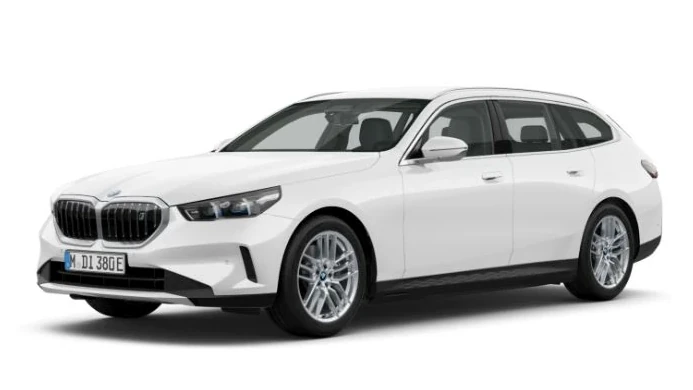 BMW i5 Touring Grau auf Weis